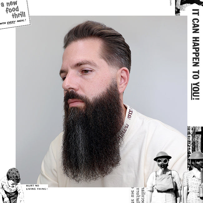 Tapered Loose Throwback with a Long Beard Uppercut Deluxe UK