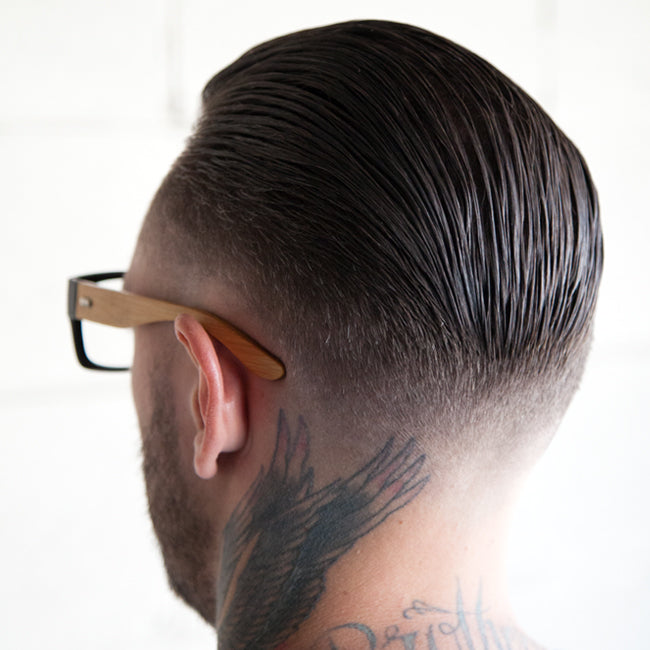 Skin Fade Slickback Hairstyle