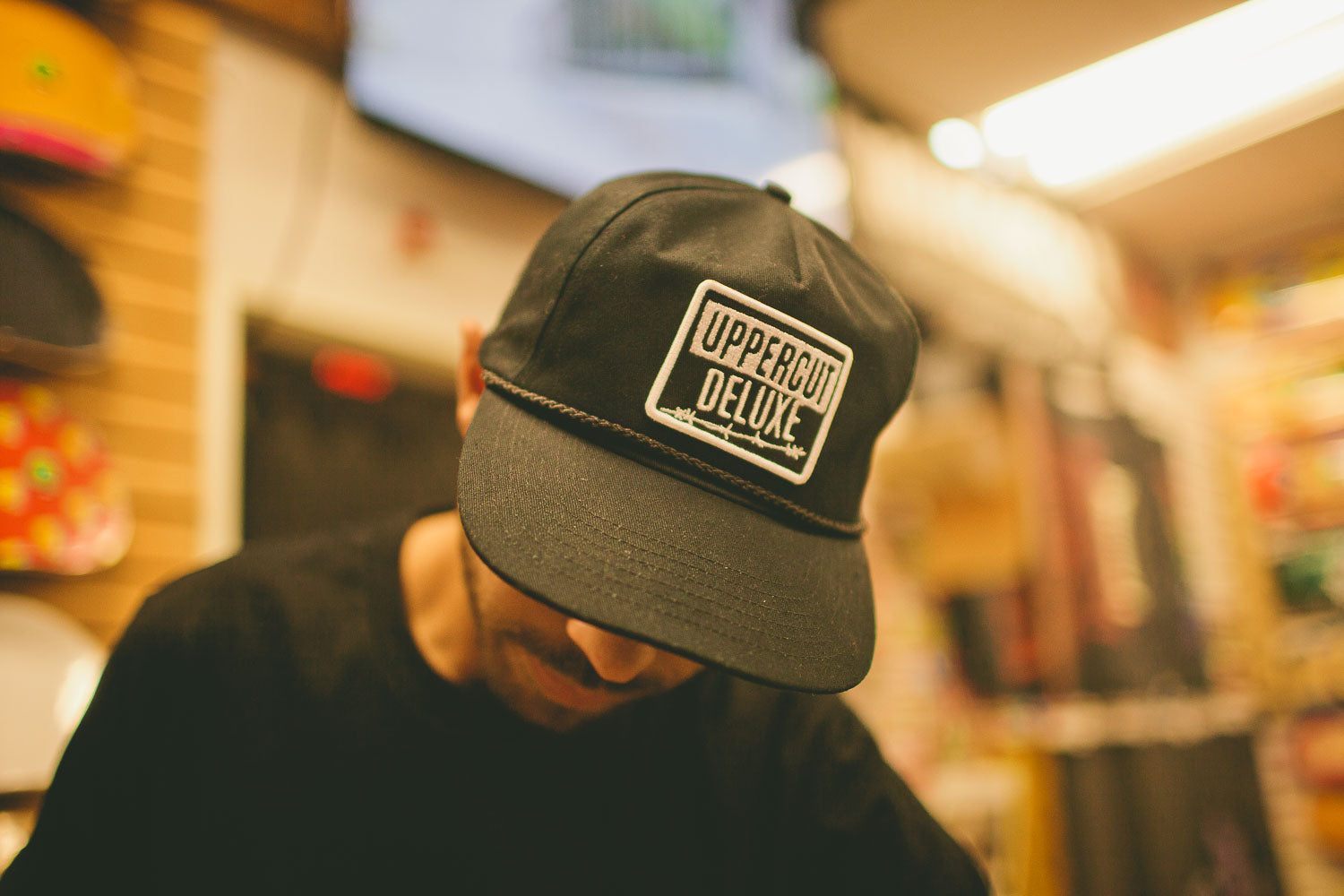 Man wearing Uppercut Deluxe Headliner Hat