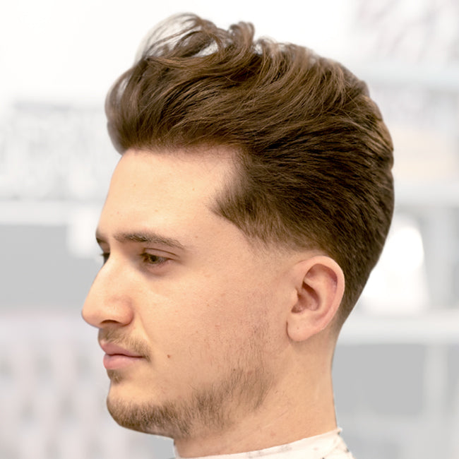 Textured Throwback Hairstyle